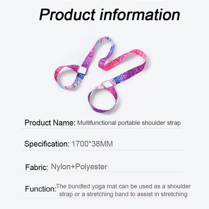 Yoga Mat Strap | Elastic Stretching Band for Pilates and Ballet