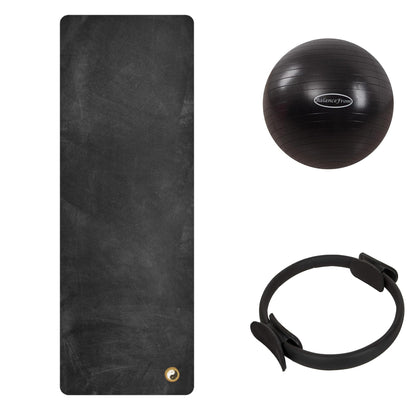 Studio Pilates Accessories Bundle -  Mat + Pilates Ring + Pilates Ball