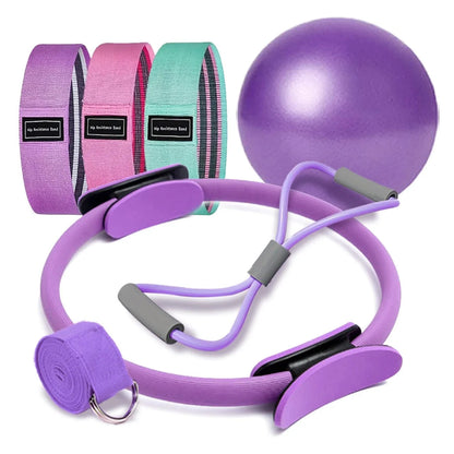 Pilates Ring & Ball Kit – 7-Piece Home Set